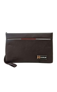 Tas Konomo Tas Genggam Dompet Clutch Bag Pria & Wanita Size Small Handmade Material Leather ORIGINAL - Brown Brown-719379