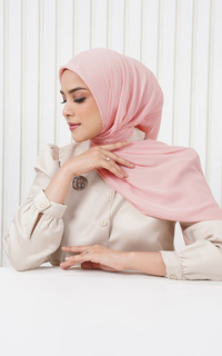 Hijab Polos Cassie Square - Blossom