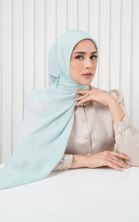 Hijab Polos Cassie Square - Glacier