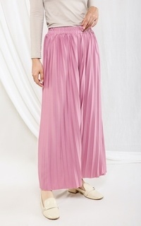 Skirt Basic Pleats Cullote Dusty Pink