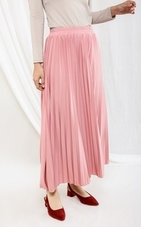 Rok Basic Pleats Skirt Dusty Pink