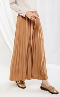 Skirt Basic Pleats Cullote Soft Brown