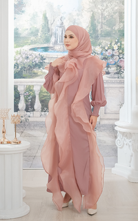 Long Dress Alunicorn - Isyara Dress - Rose