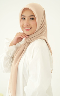 Plain Scarf Kirana Paris Plain Japan Soft Nude-720648