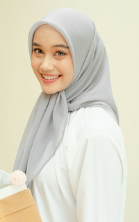 Plain Scarf Kirana Paris Plain Japan Ash Grey-720763