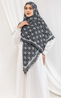 Printed Scarf Serra Scarf Syar'I Black