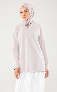 Blus Hazelnut Indonesia - Radela Top - Atasan/ Blouse/ Top Wanita - Dusty Pink (DEFECT/ MINOR)