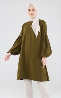 Blouse Hazelnut Indonesia - Niabi Tunik - Atasan/ Blouse/ Top Wanita (LAST PIECE)