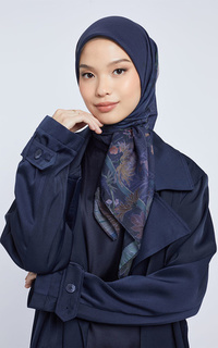 Hijab Motif Kami Haruna Flowers Signature Scarf Midnight Midnight-723012