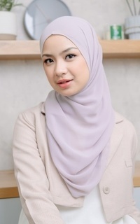 Plain Scarf Polly Cotton (Hijab Bella Square) Baby Nude-723563