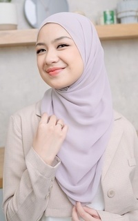 Plain Scarf Polly Cotton (Hijab Bella Square) Baby Nude-723565