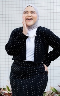 Cardigan Khansa Polkadot Outer Black M16629 R54S4