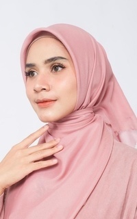 Plain Scarf Voila Paris Hijab Square Dusty Pink