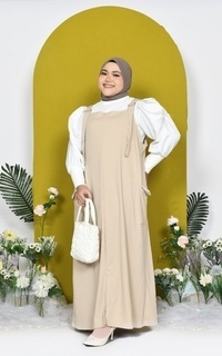 Overall Mybamus Dania Bigsize Overall Cargo Dress - Overall Rok Kekinian