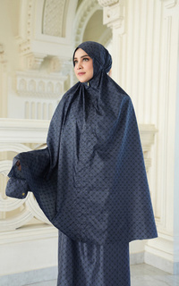 Mukena Monogram Mini Capsule Prayer Robe - Navy