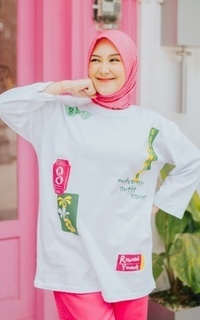 Blouse Sabhira Atasan Oversize Dove