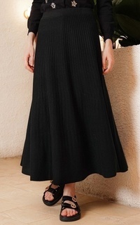 Ella Knit Skirt - Black