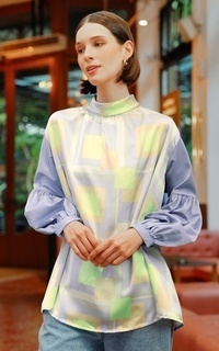 Blus Estella Blouse - Ice Cream