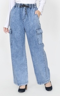 Palazzo Cargo Soft Jeans