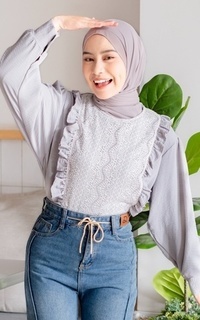 Blus Mybamus Tiffa Tops - Atasan Wanita Kekinian - Blouse Vintage