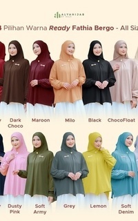 Instant Hijab Fathia Bergo Lengan/ Alyahijabbynaja