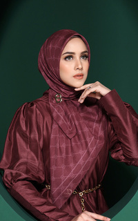 Hijab Motif Decorda Voile Square - Savvy Red