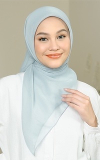 Plain Scarf Kirana Paris Plain Japan Blue Pastel-725915