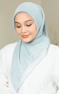 Plain Scarf Kirana Paris Plain Japan Blue Pastel-725917