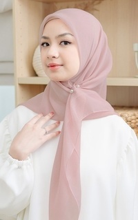 Plain Scarf Kirana Paris Plain Japan Dark Nude Pink-725918
