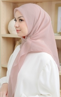 Plain Scarf Kirana Paris Plain Japan Dark Nude Pink-725920