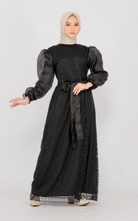 Gamis (PO) Veronica Brukat Dress Black