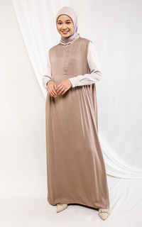 Gamis Inner Kalais Sleeveless Taupe