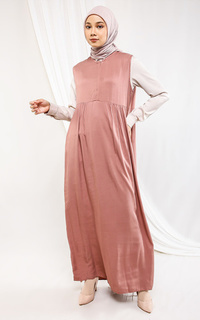 Long Dress Inner Kalais Sleeveless Choco Rose