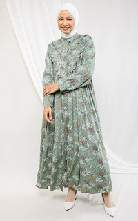 Gamis Namira Midi Dress Green