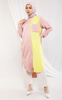 Tunik Zahira Tunic Pink Yellow