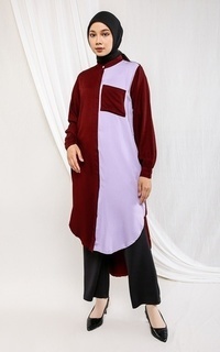 Zahira Tunic Maroon Lilac