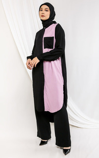 Tunic Zahira Tunic Black Pink