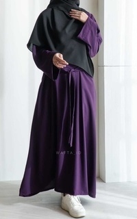 Long Dress WAFTA - MARWAH ABAYA EEGPLANT