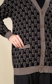 Cardigan HLC Knit Cardie Black Black-726793
