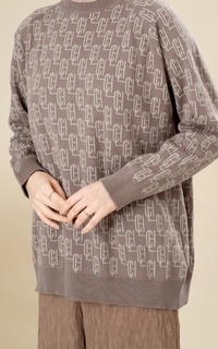 Sweater HLC Knit Sweater Coffee Coffee-726823