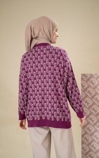 Sweater HLC Knit Sweater Fuschia Fuschia-726834