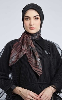 Hijab Motif Kami Kimmonia Signature Scarf Espresso
