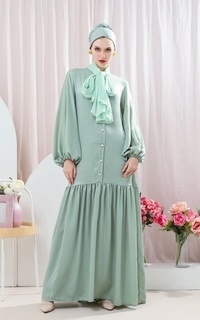 Long Dress RIU.ID Viviane Dress Hijau