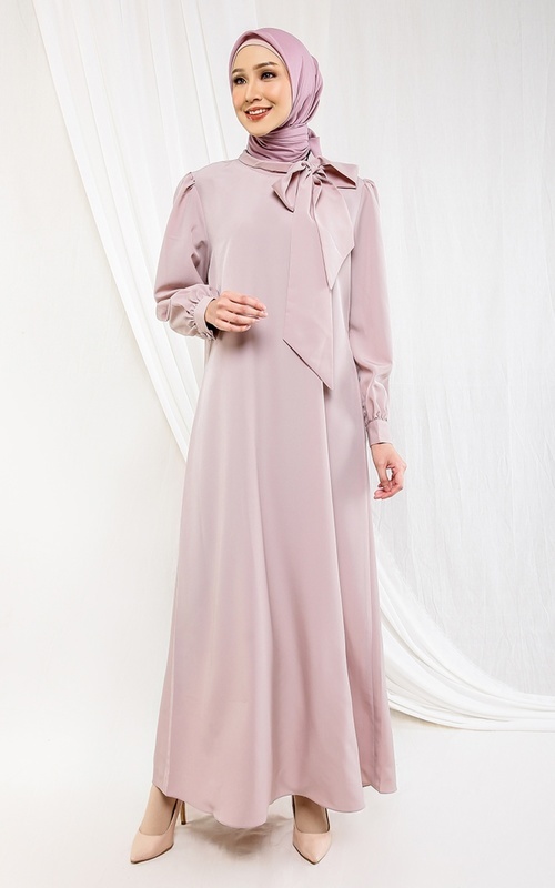 Gamis - Humairah Gamis - Dusty Pink