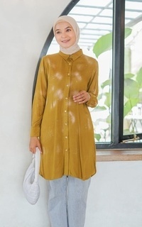 Tunic [Defect Sale: Reject Kain] Tasya Tunik Galaxy Olive