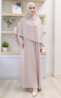 Gamis Hafisa Abaya Set Baby Nude-728545