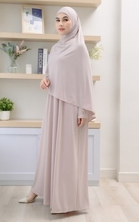 Gamis Hafisa Abaya Set Baby Nude-728547