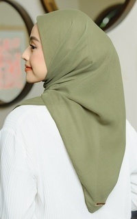 Plain Scarf Kirana Paris Plain Japan Soft Army-728553