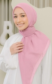 Plain Scarf Kirana Paris Plain Japan Dark Baby Pink-728554