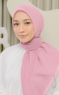 Plain Scarf Kirana Paris Plain Japan Dark Baby Pink-728556